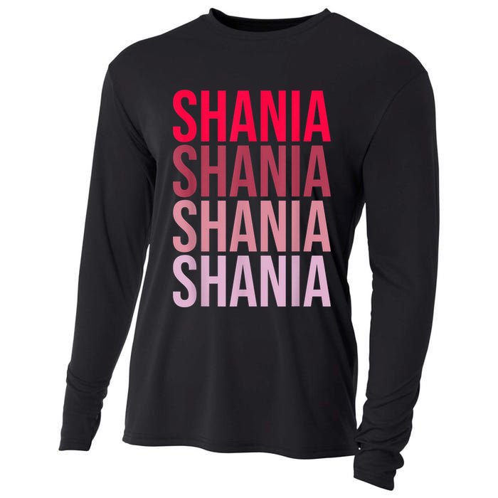 I Love Shania First Name Shania Cooling Performance Long Sleeve Crew