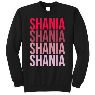 I Love Shania First Name Shania Tall Sweatshirt