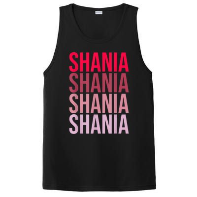 I Love Shania First Name Shania PosiCharge Competitor Tank