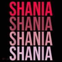 I Love Shania First Name Shania Short Acrylic Beanie