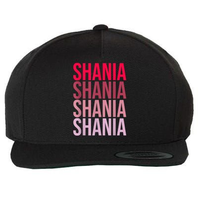 I Love Shania First Name Shania Wool Snapback Cap