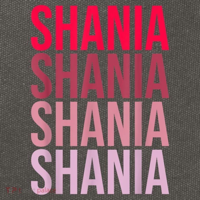 I Love Shania First Name Shania Cotton Canvas Backpack