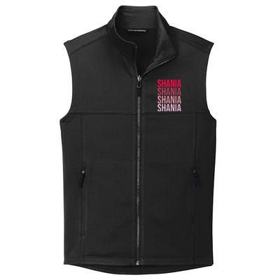 I Love Shania First Name Shania Collective Smooth Fleece Vest