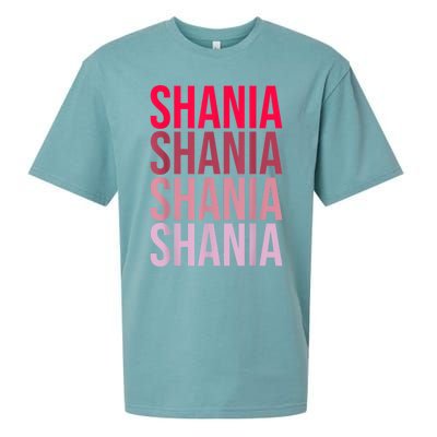 I Love Shania First Name Shania Sueded Cloud Jersey T-Shirt