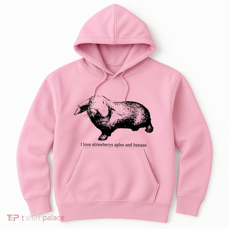 I Love Strawberys Aples And Banaas Hoodie