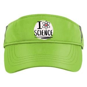 I Love Science L Cool Scientist Theme Graphic Meaningful Gift Adult Drive Performance Visor