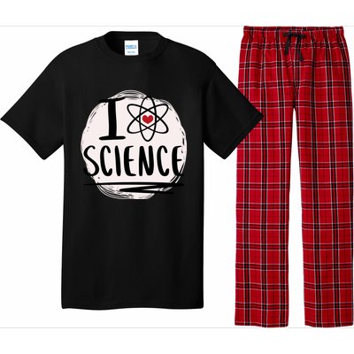 I Love Science L Cool Scientist Theme Graphic Meaningful Gift Pajama Set