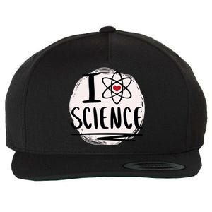 I Love Science L Cool Scientist Theme Graphic Meaningful Gift Wool Snapback Cap