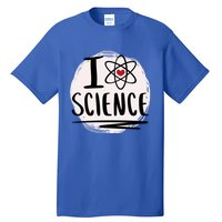 I Love Science L Cool Scientist Theme Graphic Meaningful Gift Tall T-Shirt