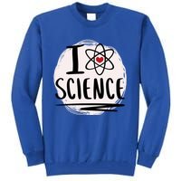 I Love Science L Cool Scientist Theme Graphic Meaningful Gift Tall Sweatshirt