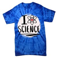 I Love Science L Cool Scientist Theme Graphic Meaningful Gift Tie-Dye T-Shirt