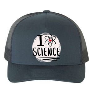 I Love Science L Cool Scientist Theme Graphic Meaningful Gift Yupoong Adult 5-Panel Trucker Hat