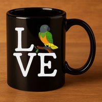 I Loves Senegal Parrot, Senegal Parrot 11oz C Handle Ceramic Mug