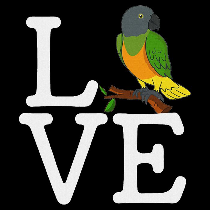 I Loves Senegal Parrot, Senegal Parrot Baby Bodysuit