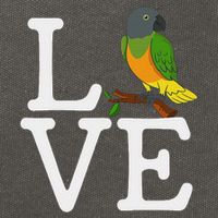 I Loves Senegal Parrot, Senegal Parrot Cotton Canvas Backpack