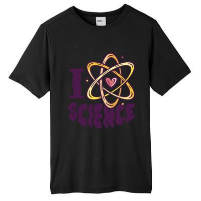 I Love Science L Teacher Student Scientist Graphic Funny Gift Tall Fusion ChromaSoft Performance T-Shirt