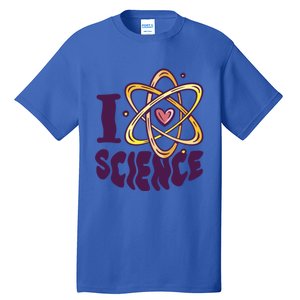 I Love Science L Teacher Student Scientist Graphic Funny Gift Tall T-Shirt