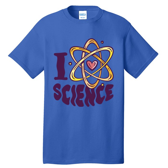 I Love Science L Teacher Student Scientist Graphic Funny Gift Tall T-Shirt