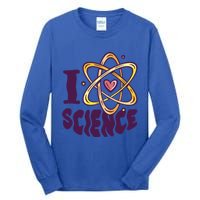 I Love Science L Teacher Student Scientist Graphic Funny Gift Tall Long Sleeve T-Shirt