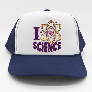 I Love Science L Teacher Student Scientist Graphic Funny Gift Trucker Hat