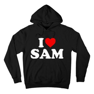 I Love Sam  Heart  Hoodie