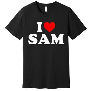 I Love Sam  Heart  Premium T-Shirt