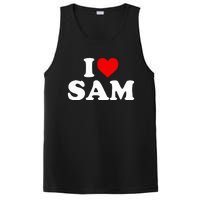 I Love Sam  Heart  PosiCharge Competitor Tank