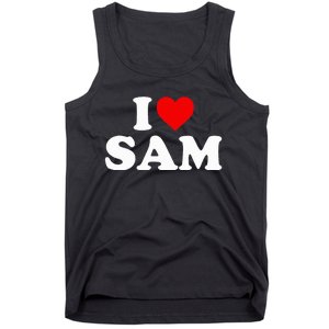 I Love Sam  Heart  Tank Top