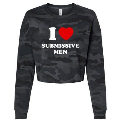 I Love Submissive M.e.n Cropped Pullover Crew