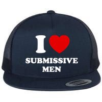 I Love Submissive M.e.n Flat Bill Trucker Hat