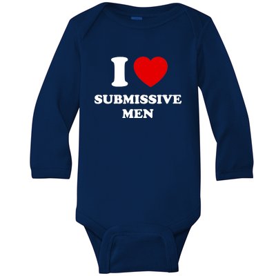 I Love Submissive M.e.n Baby Long Sleeve Bodysuit