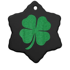 Irish Lucky Shamrock Green Clover St Patrick's Day Patricks Ceramic Star Ornament