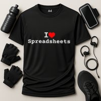 I Love Spreadsheets Cooling Performance Crew T-Shirt