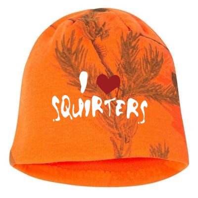 I Love Squirters Funny Kati - Camo Knit Beanie