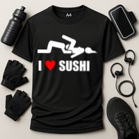 I Love Sushi Cooling Performance Crew T-Shirt