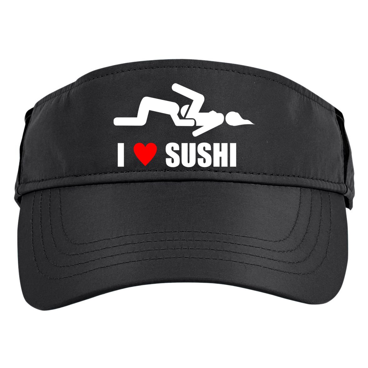I Love Sushi Adult Drive Performance Visor