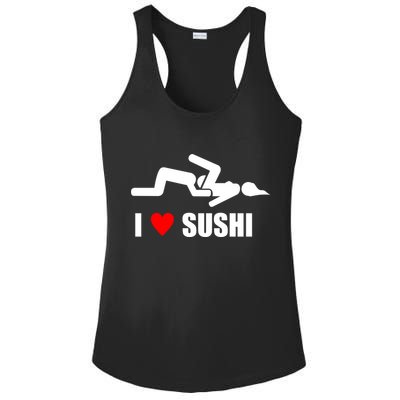 I Love Sushi Ladies PosiCharge Competitor Racerback Tank