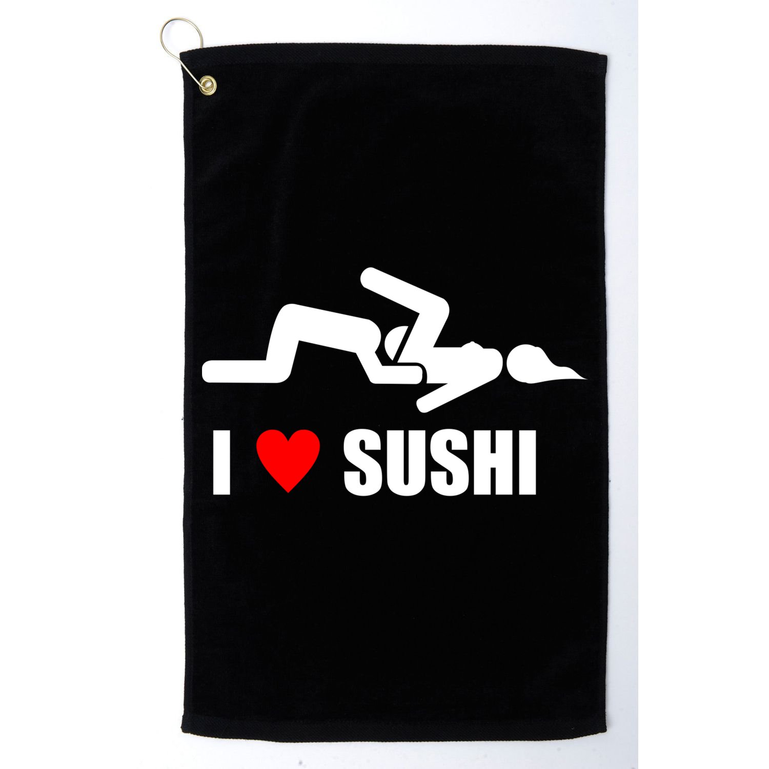 I Love Sushi Golf Towel