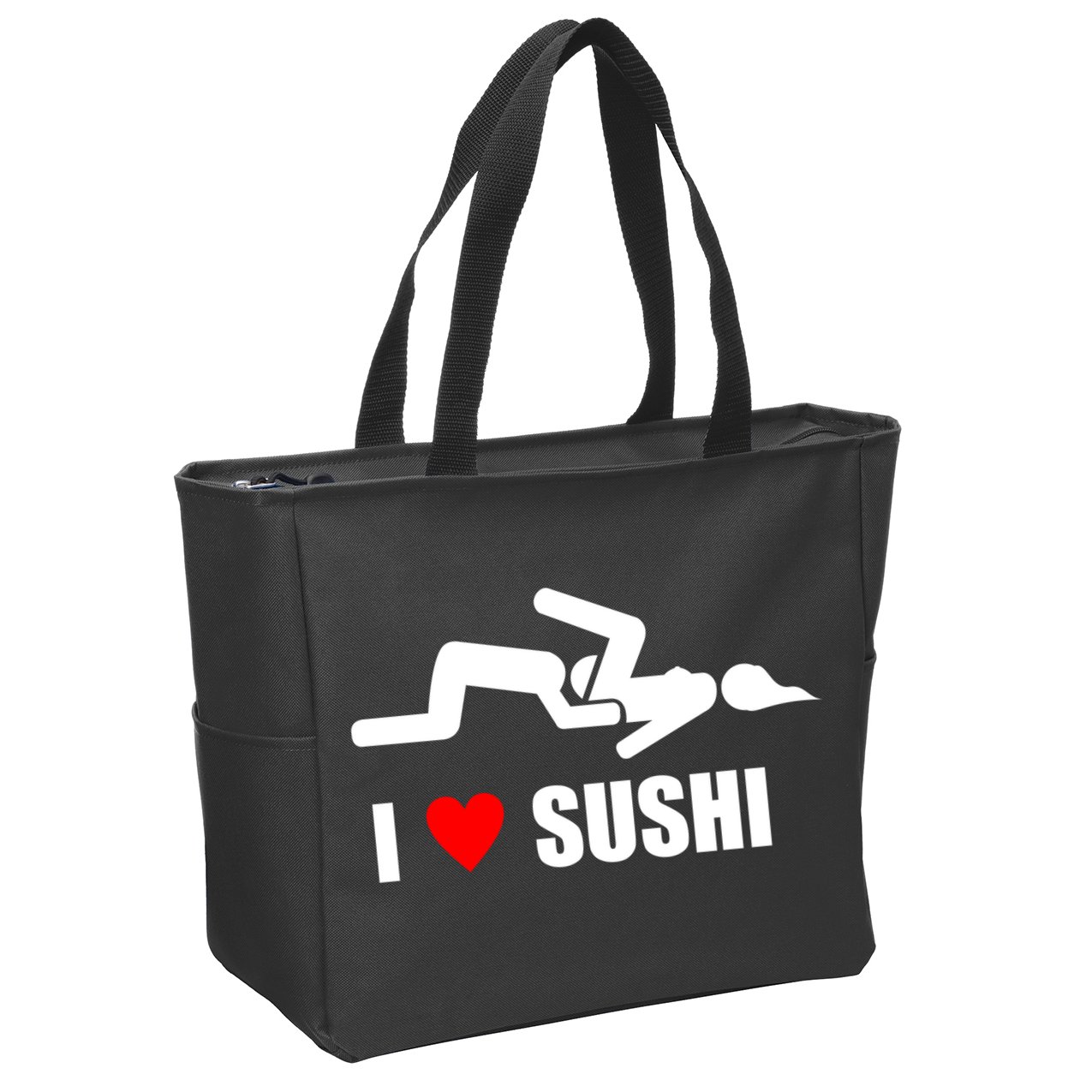 I Love Sushi Zip Tote Bag
