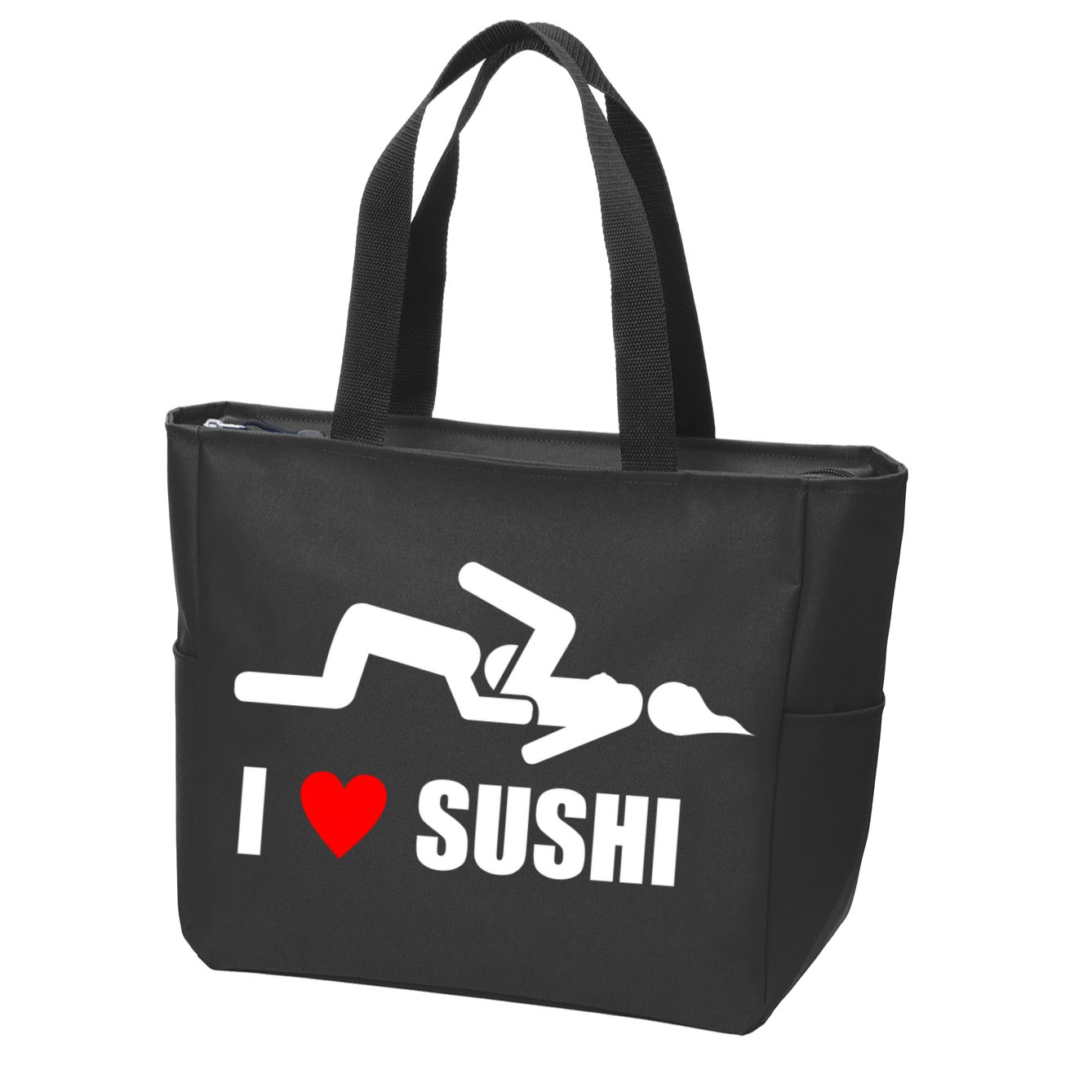 I Love Sushi Zip Tote Bag