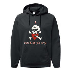 I Love Squirters Performance Fleece Hoodie