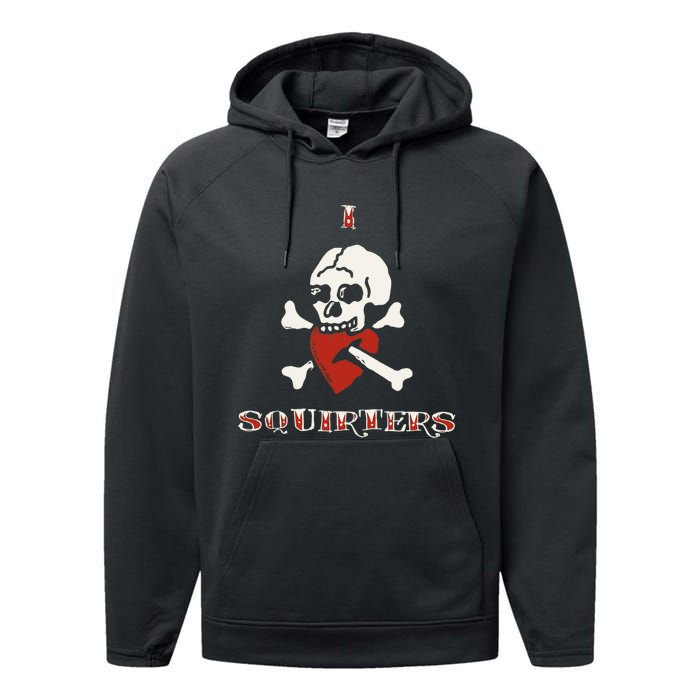 I Love Squirters Performance Fleece Hoodie