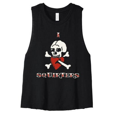 I Love Squirters Women's Racerback Cropped Tank