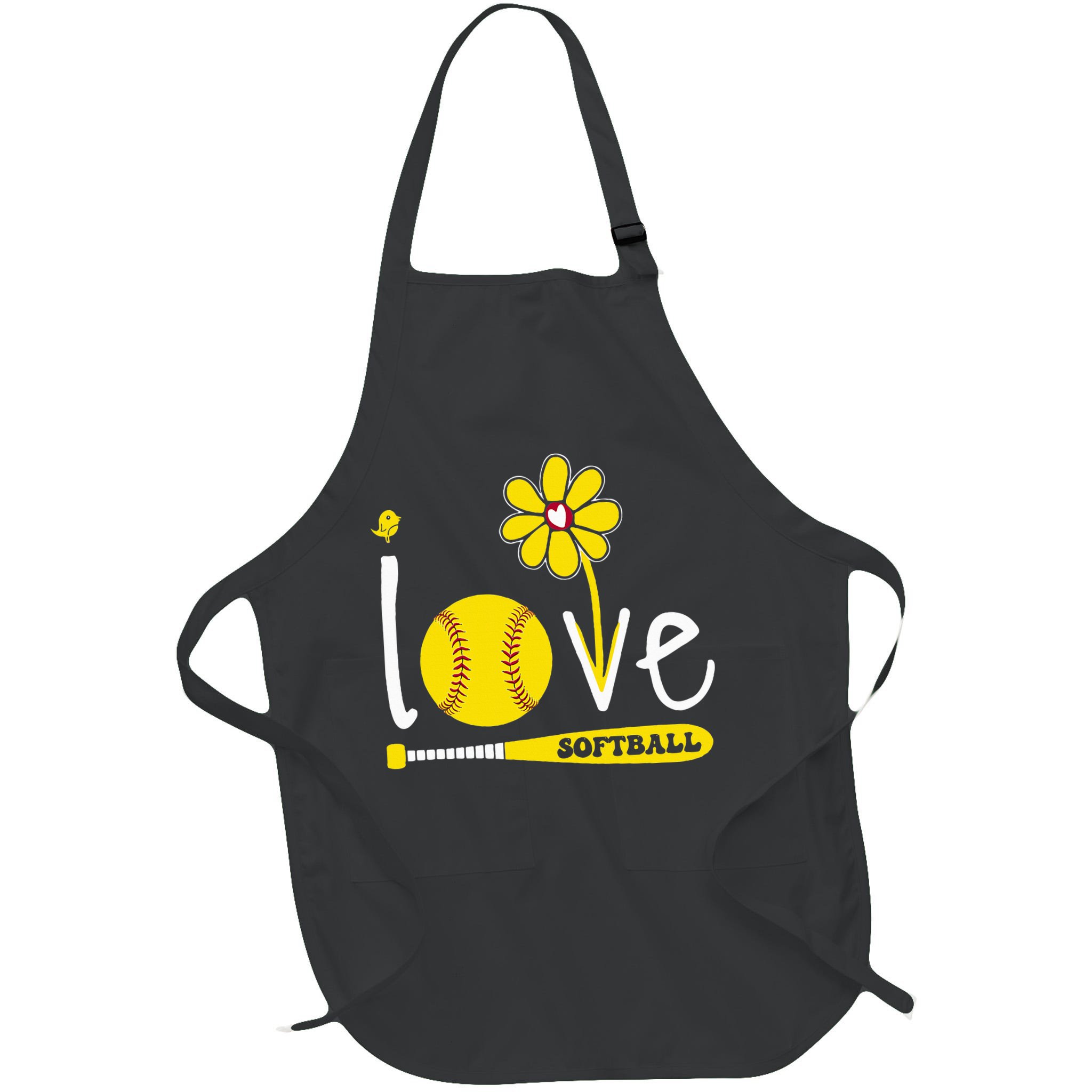 I Love Softball Apron
