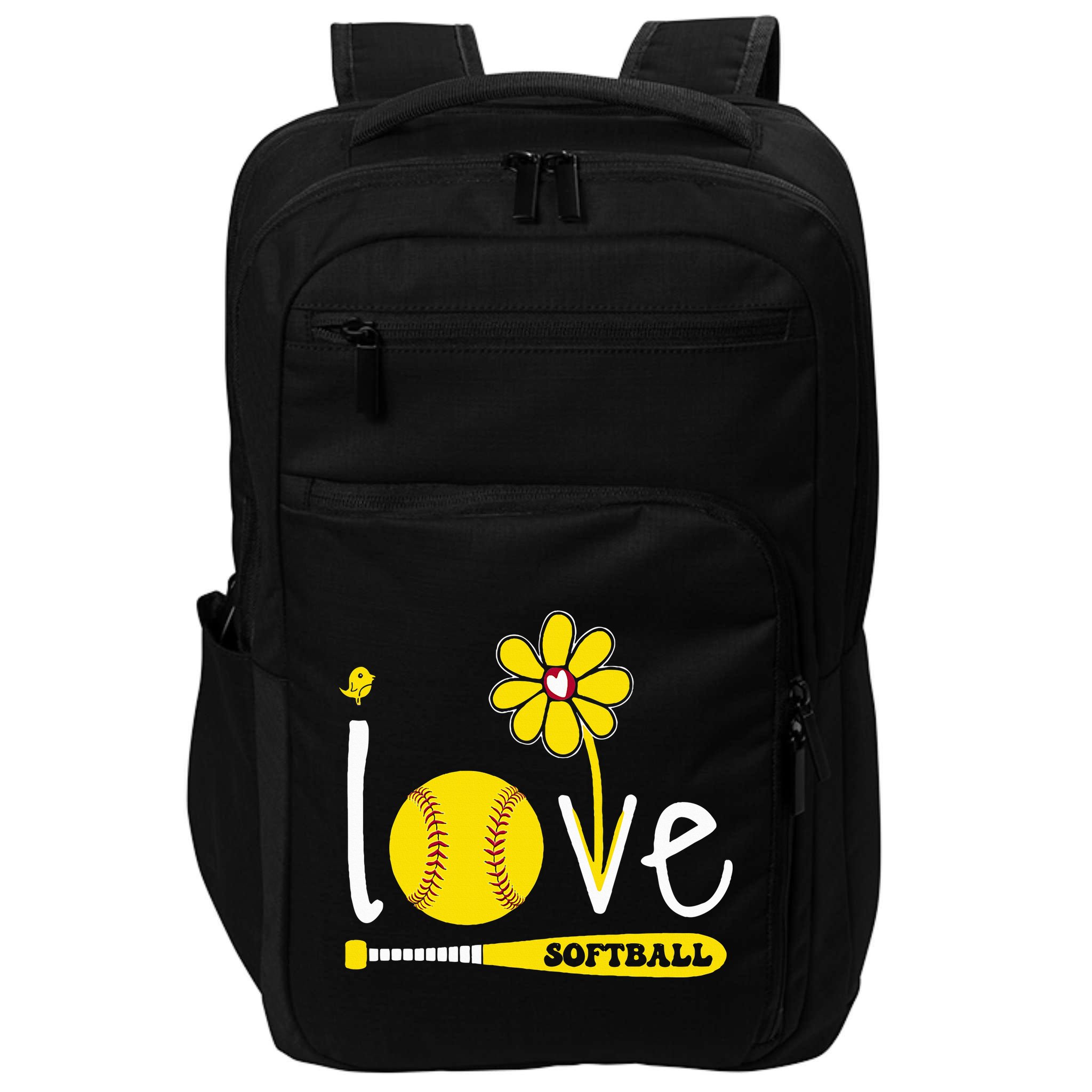 I Love Softball Impact Tech Backpack