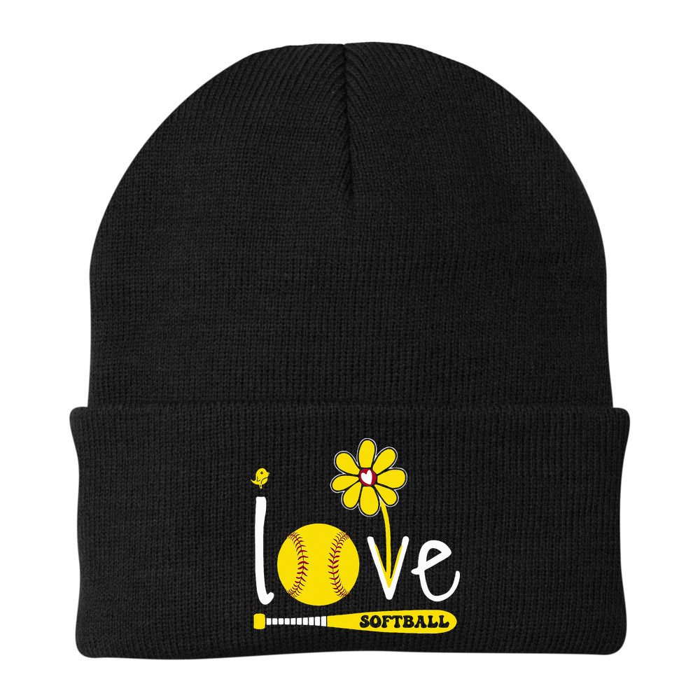 I Love Softball Beanie