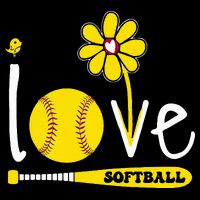I Love Softball 16 in Basic Backpack