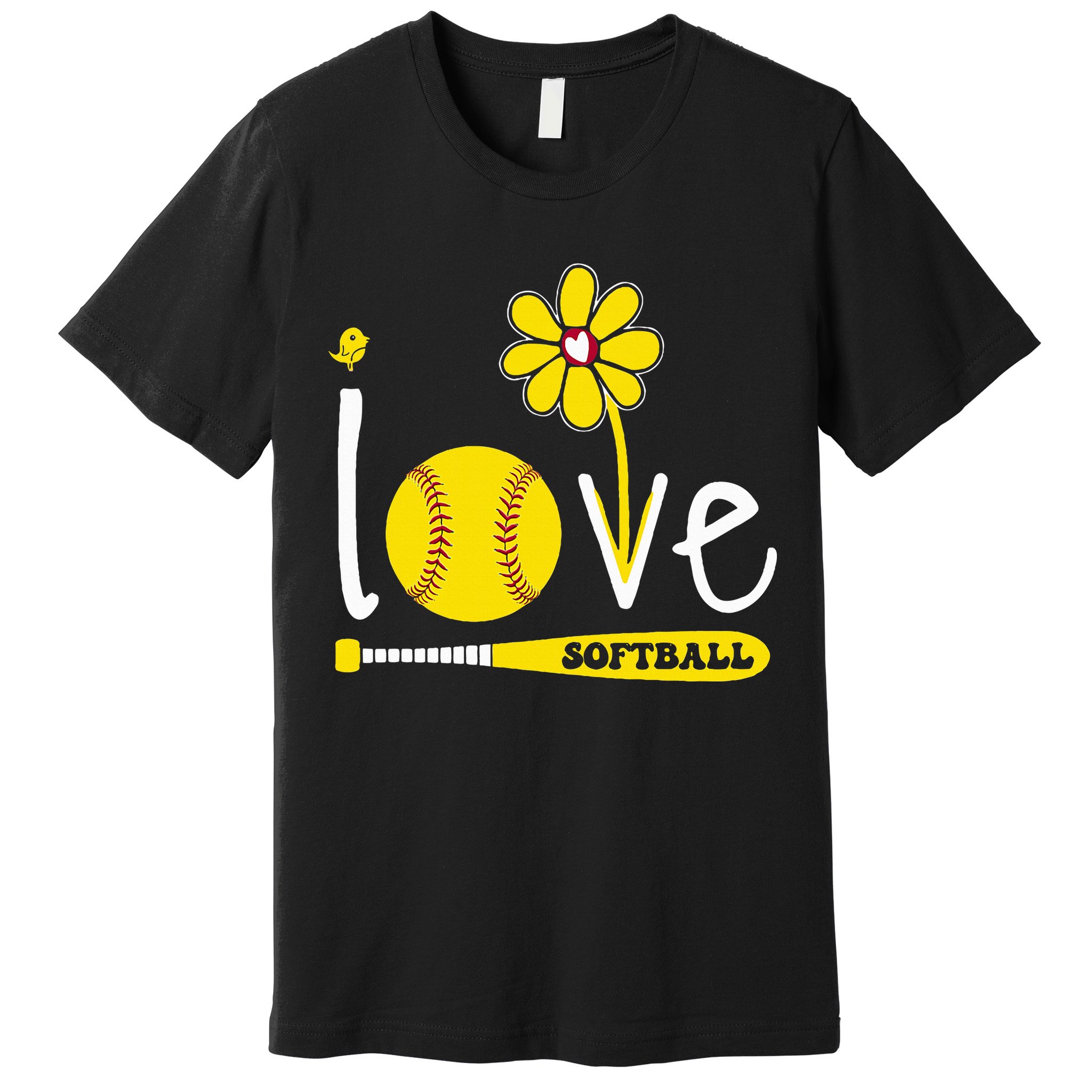 I Love Softball Premium T-Shirt