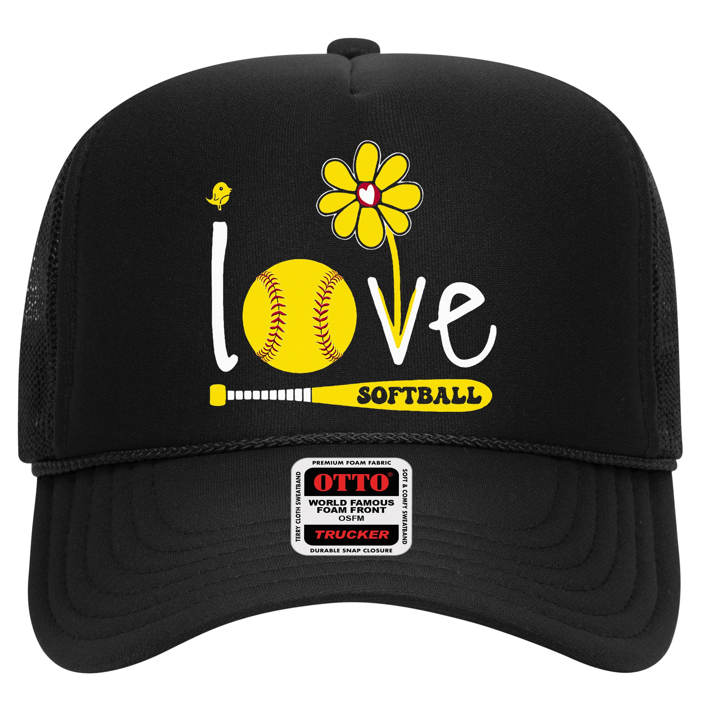 I Love Softball Hat