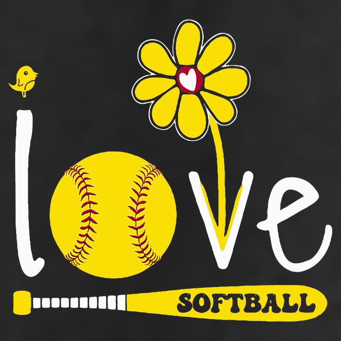 I Love Softball Hat